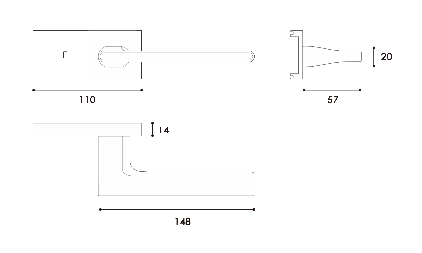 pany de porta minimalista amb un disseny de porta de vidre prim