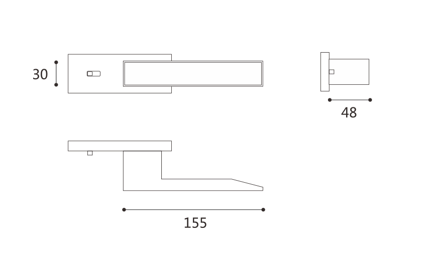 Doras-Lock-Knob seata-Design-Glass Door