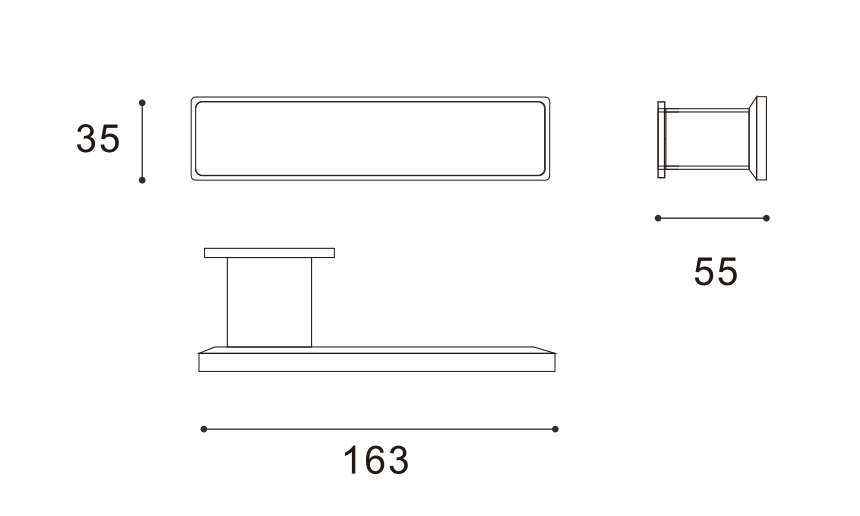 Moderne design minimalistisk dørlås