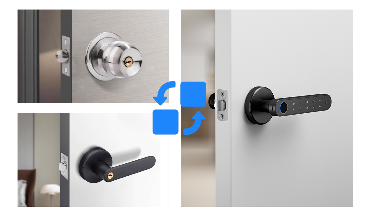 Easy-to-install smart door handle