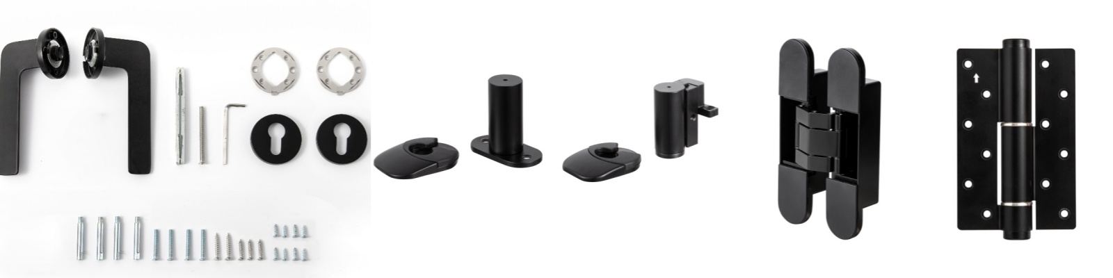 2024 Latest Matte Black Minimalist Door Hardware Series