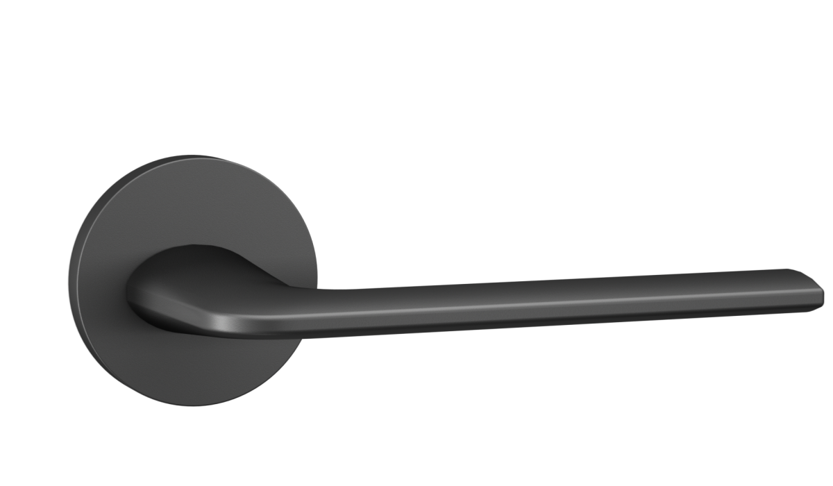 matt black Interior door handles