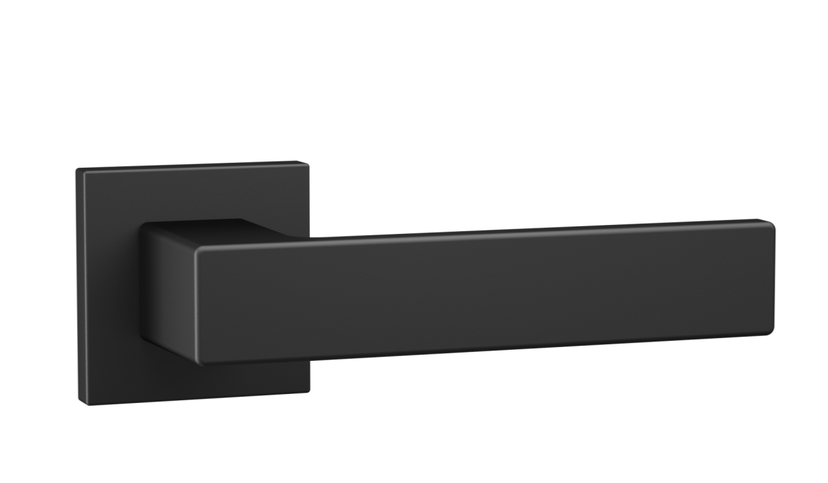 matt black zinc alloy door handles