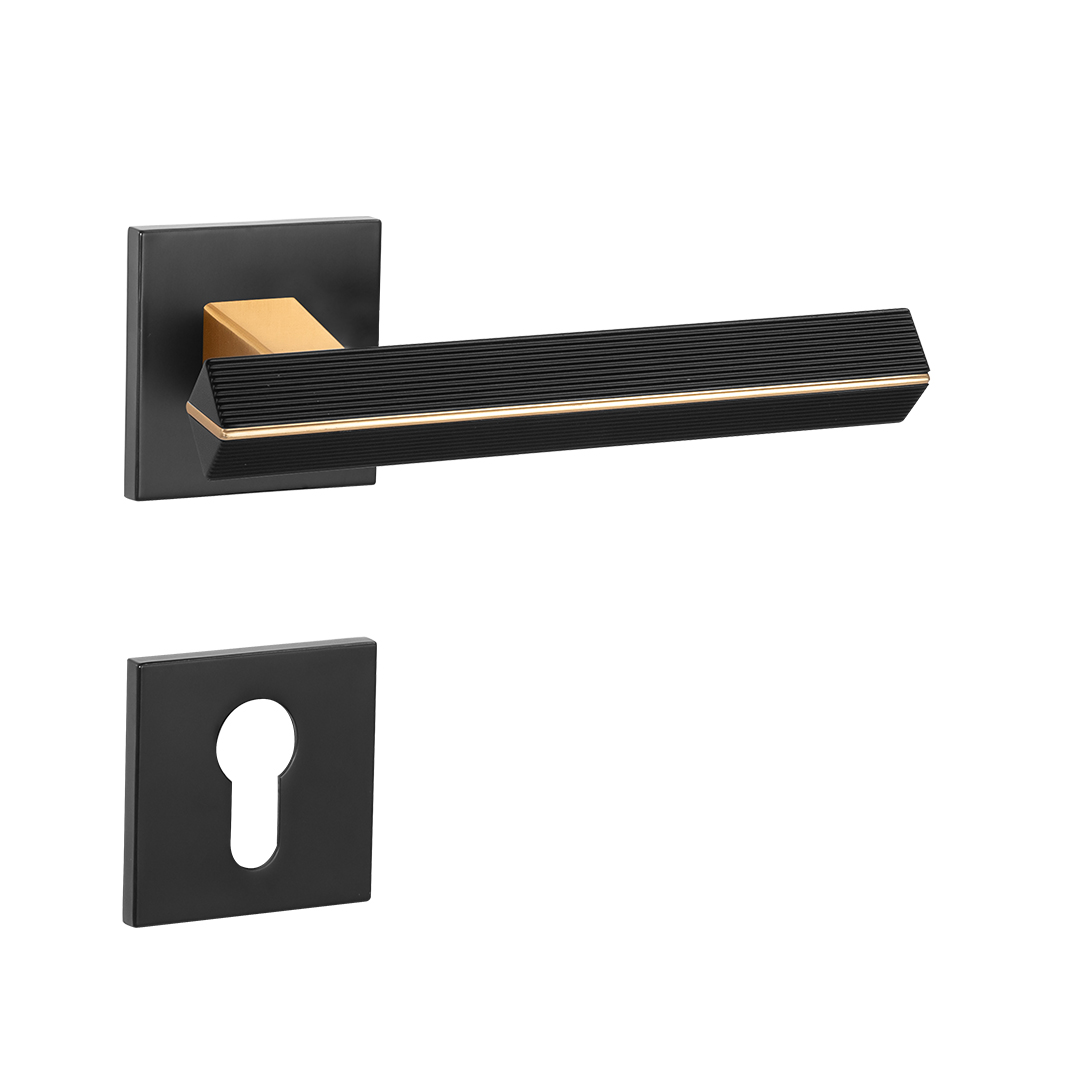 Light luxury design matte gold door lock
