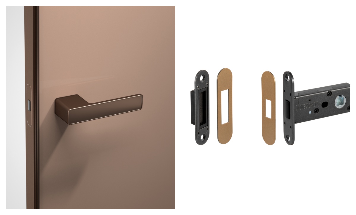 Interior door handle with hidden function